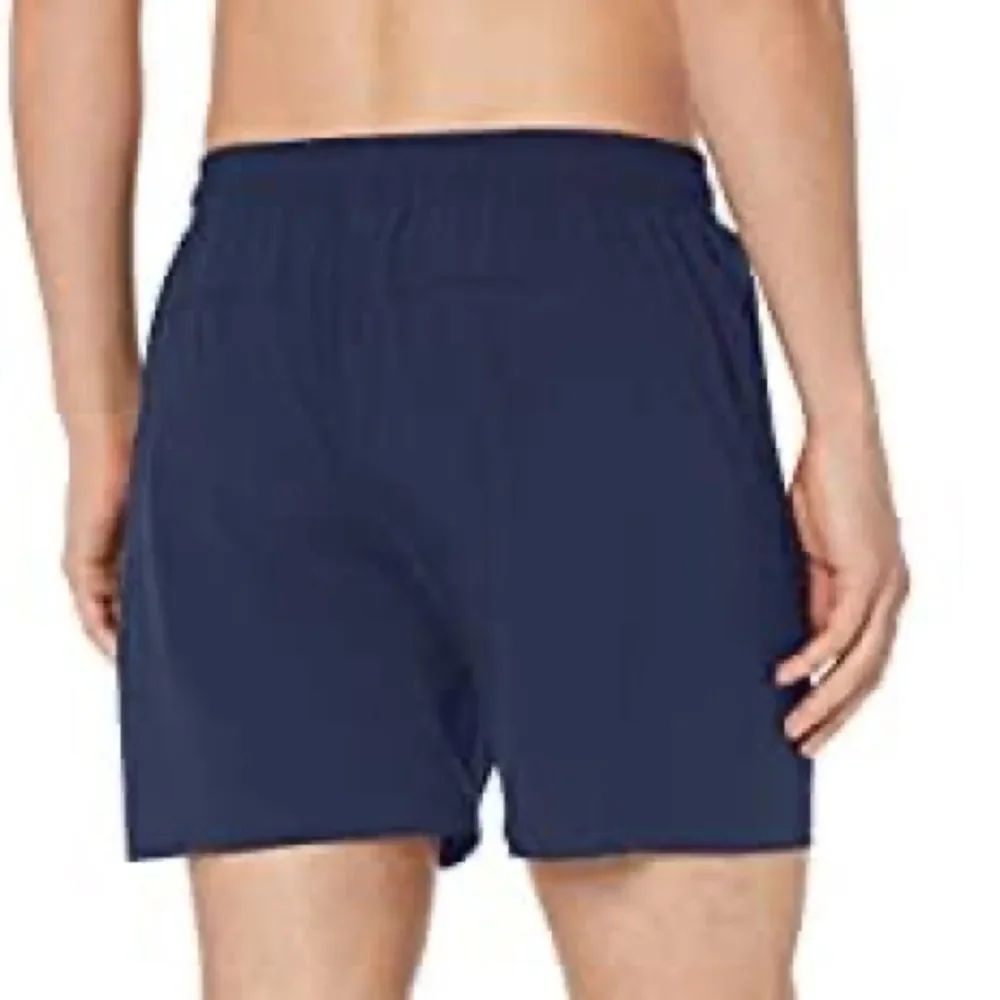 TYR Sea View Land Water Swim Shorts Men’s L Blue Elastic Waist Lined Pockets